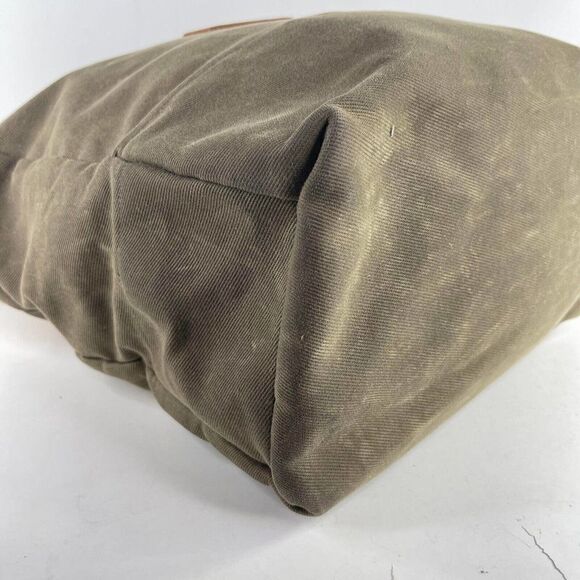 Colsen Keane leather bag Charlotte Olive Green Canvas tote should Handbag bag - Picture 7 of 9